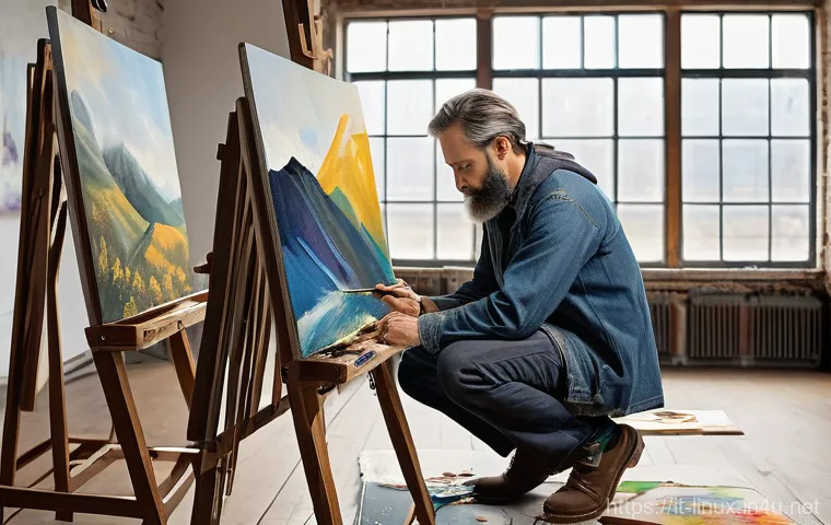 리눅스 실기 시험에서 요구되는 스크립트 작성 기술 - A joyful 18-month-old toddler, with chubby cheeks and sparkling brown eyes, happily playing on a sof...