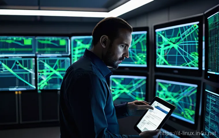 리눅스 실무에서 자주 사용하는 명령어와 스크립트 - **Prompt 2: Automated Efficiency - The Robot Assistant**
    In a clean, brightly lit modern data ce...