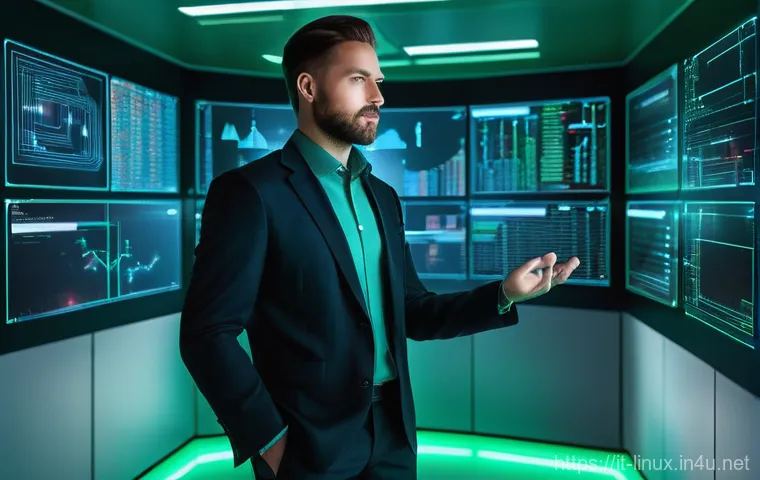 리눅스 실무와 연계된 데이터 관리 기술 - **Prompt 1: The Linux Terminal Maestro**
    "A highly focused male or female IT professional, in th...