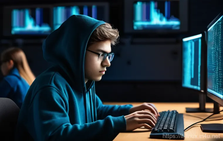 리눅스 실기 시험 대비 효과적인 시간 관리법 - **Prompt:** A young adult, approximately 18-22 years old, sits at a clean, well-organized desk, meti...