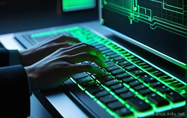 리눅스 실무와 클라우드 서버 관리 기술 - Image Prompt 1: Command Line Mastery - The Secret Language**