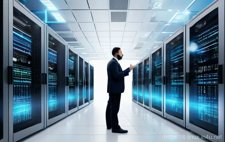 리눅스 실기 시험의 최신 경향과 분석 - A software engineer, wearing a comfortable hoodie and jeans, confidently managing a complex Docker a...