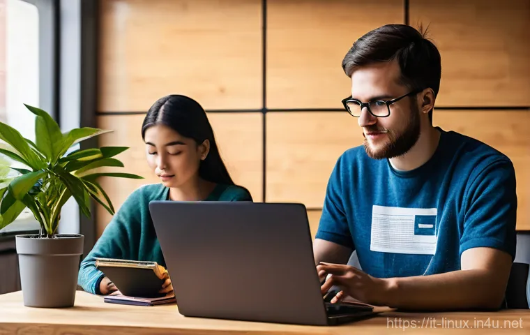 리눅스 자격증 취득 후 성공적인 커리어 전환 사례 - **Prompt 2: The Versatility of Linux Skills Across Tech Sectors**
    "A dynamic, panoramic shot of ...