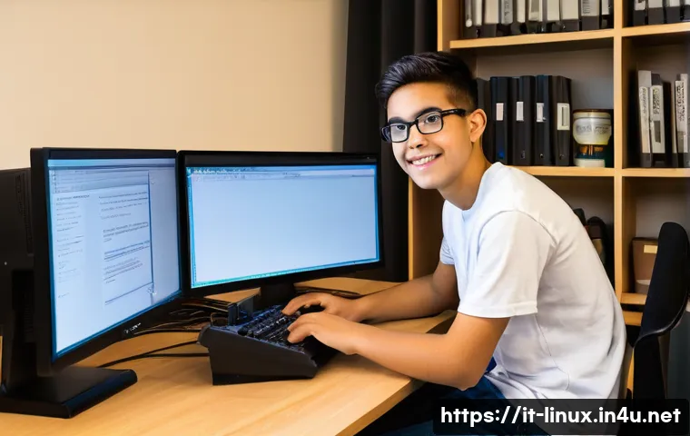 리눅스 필기와 실기의 학습 연결법 - **Prompt:** A young, diverse student, appearing to be in their late teens or early twenties, is deep...