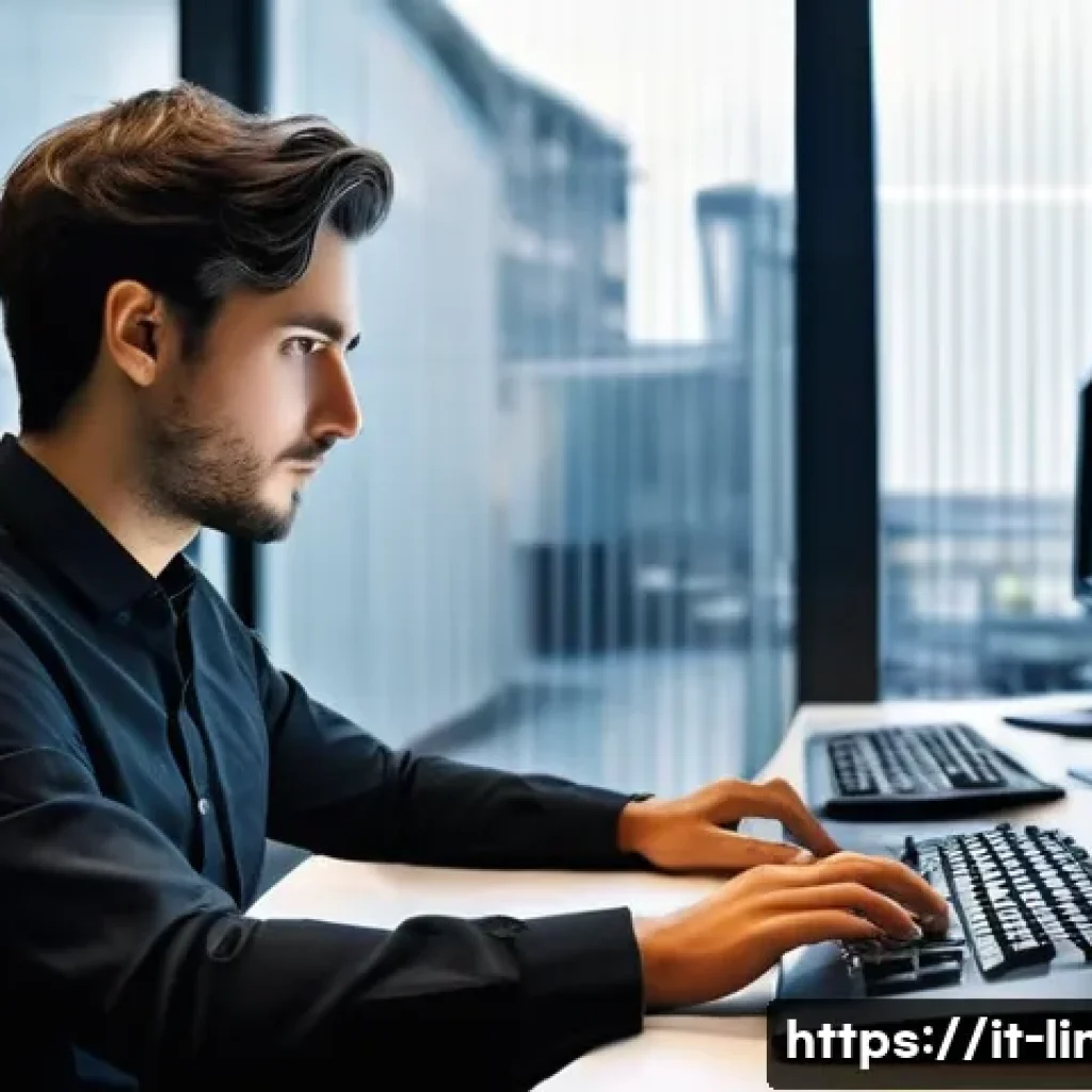 리눅스 실기 시험 대비 효율적인 학습법 - **Terminal Immersion: The Linux Administrator's Flow State**
    A young, gender-neutral Italian pro...