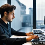 리눅스 실기 시험 대비 효율적인 학습법 - **Terminal Immersion: The Linux Administrator's Flow State**
    A young, gender-neutral Italian pro...